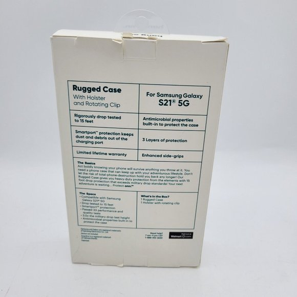 Protect Onn. Rugged Cell Phone Case With Holster And Rotating Clip New In Box - Picture 5 of 7